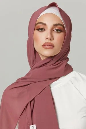 Premium Chiffon Hijab - Elegant & Comfortable | light eggplant